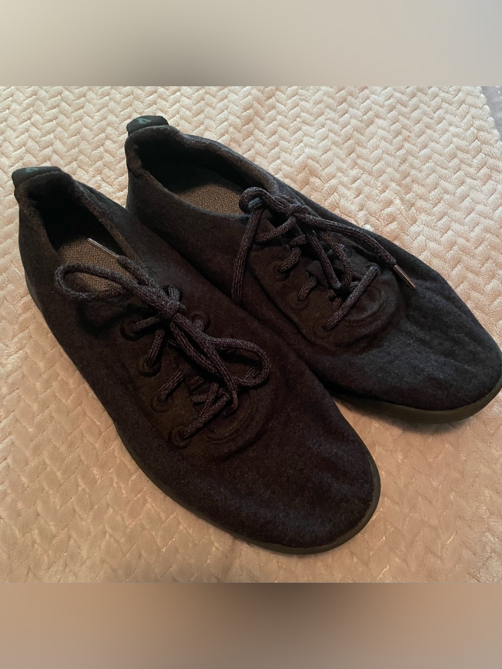 Allbirds Mens Wool Runners Low-Top Shoes Size 11 Black Fine Merino Wool Sneakers